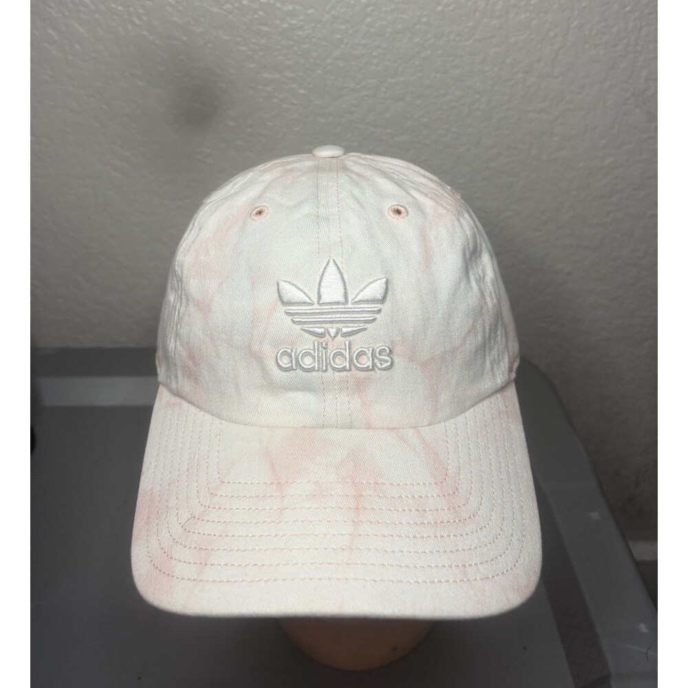 Adidas Originals Women Relaxed Tie-Dye Pink White Strapback Hat